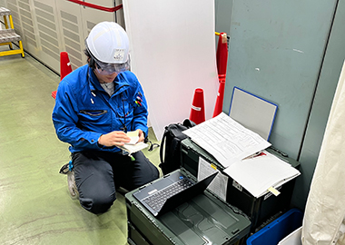 受配電設備点検工事(点検記録表の確認)